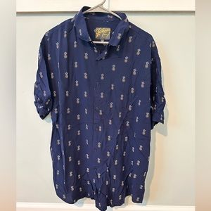 Johnny Bigg Pinapple Print Shirt NWOT/Size XL